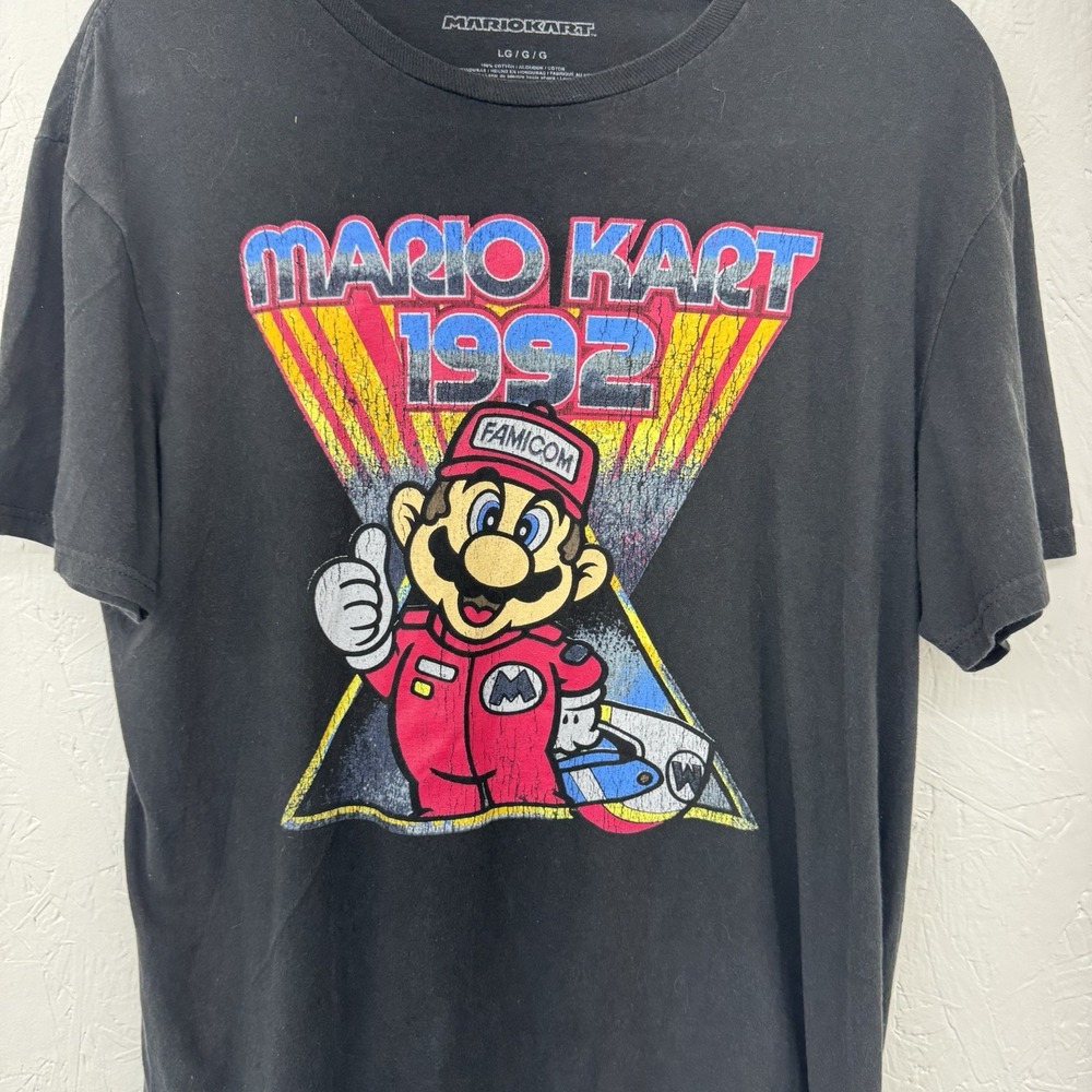 Mario Kart‎ Adult Tee 1992. Large Black